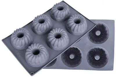 Produktbild von Brunbeste Silikon-Muffinbackform für 6 Muffins, Teigformen