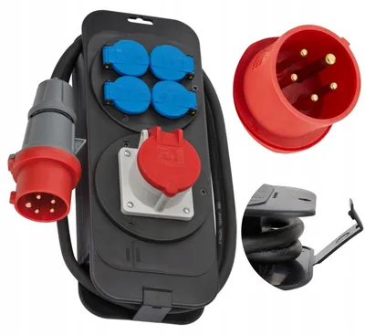 Produktbild von Brennenstuhl Baustromverteiler 2m IP44 1xCEE 4xSchuko