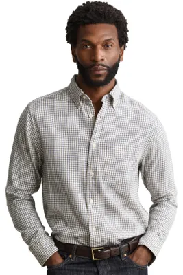 Produktbild von Gant gestreiftes Hemd Blau langärmlig mit Button-down-Kragen und Brusttasche