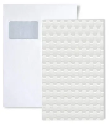 Imagen del producto de 1 PIEZA DE MUESTRA WallFace S-24954 DIN A5 | Panel de pared RATTAN 20 Snow White