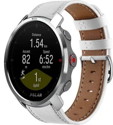 Produktbild von Strap-it Polar Grit X Lederarmband (Weiß)