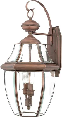 Produktbild von Elstead Newbury Außen-Wandleuchte E14 2-fach 53cm Gealtertes Kupfer IP44