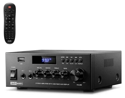 Produktbild von Moukey Verstärker Home Audio, 2.0-Kanal-Stereo-Receiver mit Bluetooth 5.3, Vollf