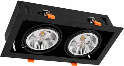 Produktbild von Plaza Unterputzleuchte schwarz 2xGU10