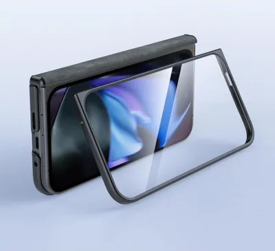 Obrázok produktu pre INF PCPolyuretánKožené Skladacie Puzdro s Ochrannou Fóliou pre Google Pixel 9 Pro Fold