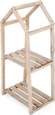 Immagine prodotto di Scaffale per piante Scaffale in legno a 2 livelli 76 cm multicolore Tavolo per piante