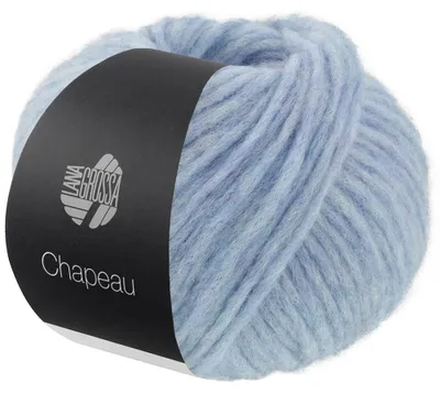 Produktbild von Lana Grossa CHAPEAU 50 g Watteweiches Schlauchgarn gefüllt mit Merino & Alpakafasern Farbe 006 - Hellblau