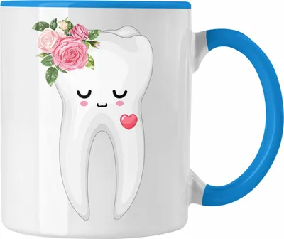 Produktbild von Trendation - Zahnarzthelferin Tasse Lustiges Geschenk für Beste Zahnarzthelferin (Blau)
