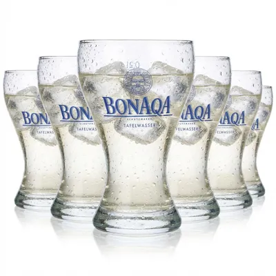 Produktbild von 6x Bonaqa Wasser Glas 0,2l Gläser Trinkglas Becher Tumbler