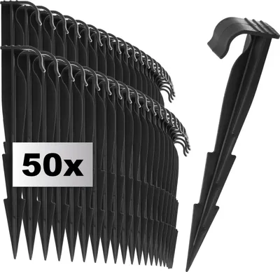 Produktbild von com-four® 50x Fixierungshaken aus Kunststoff für Bewässerungsleitungen