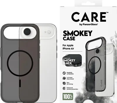 Obrázek produktu pro PanzerGlass CARE™ by ® Smokey Case w. Black MagSafe iPhone Air, Obal, Apple, Apple - iPhone Air, Černá