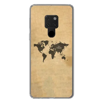 Produktbild von MuchoWow® Handyhülle Schutzhülle Hülle für Huawei P40 Lite Weltkarte - Vintage - Erforschen Silikon Softcase Handy Hülle - Handy