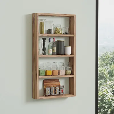 Produktbild von Skye Decor, Quatro - Atlantic Pine, Wandregal, Atlantische Kiefer, 100 % MELAMINBESCHICHTETE SPANPLATTEN, 43,2 x 80 x 9 cm