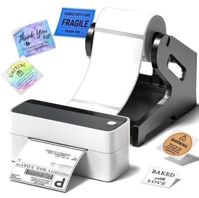 Obrázek produktu pro Bezdrátová tiskárna štítků - Termotisk - 25,4 až 116 mm - Bluetooth a USB - 203 dpi - 720 g - Do kanceláří a skladů