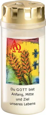 Produktbild von AETERNA Grablicht Osterkerze "Du Gott bist..."