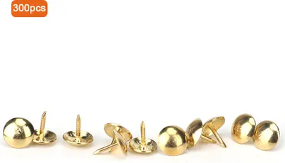 Obrázek produktu pro 300ks Polsternägel Tacks Stente Pushpin glatte Oberfläche Dekorative Möbelstifte (gelb)