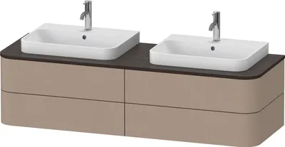 Produktbild von DURAVIT HP4974B75750010 WTU HappyD2+ wandh.,408x1600x550mm