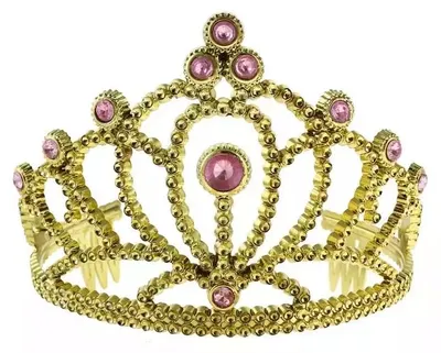 Immagine prodotto di Diadema da principessa con perle rosa