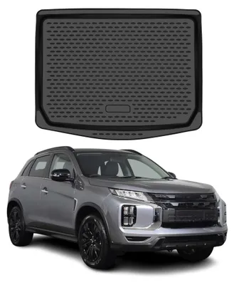 Image de OMAC Tapis de coffre pour Mitsubishi ASX mk2 2023-2026 en caoutchouc TPE Noir, Image générée par une IA