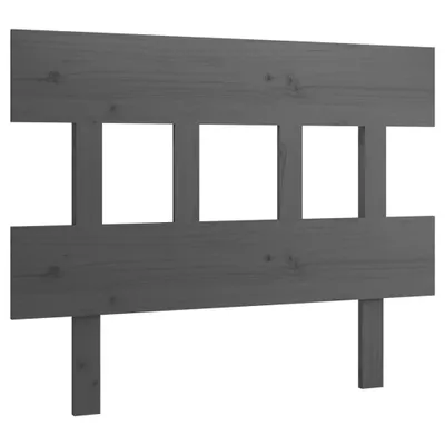 Produktbild von vidaXL Kopfteil Grau 103,5x3x81 cm Massivholz Kiefer
