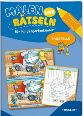 Image de Malen und Rätseln für Kindergartenkinder. Baustelle