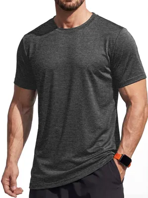 Produktbild von Herren-T-Shirt mit Rundhalsausschnitt für Sport und Fitness