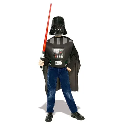 Produktbild von Kinder Star Wars "Darth Vader" Kostüm-Set (Brustpanzer mit Umhang, Maske und Schwert)