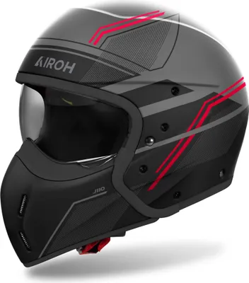 Obrázok produktu pre Modulárna prilba AIROH J 110 Slim Red Black Grey Matt veľkosť M