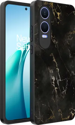 Zdjęcie produktu dla Smartphonica Etui na telefon pasujące do OnePlus Nord CE 4 Lite z marmurowym nadrukiem - Etui na tył z TPU z czarnym marmurowym wzorem - Czarny
