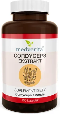 Produktbild von Medverita Cordyceps 500 mg Chinesisches Hornkraut 100 Kapseln