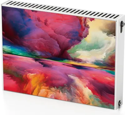 Produktbild von Wolkenlandschaft – Magnetische Heizkörperabdeckung – 80x60 cm – Magnet Heizkörperabdeckung – 3D Würfel – Heizkörperverkleidung – Magnetische Wandverkleidung – Wetterfest