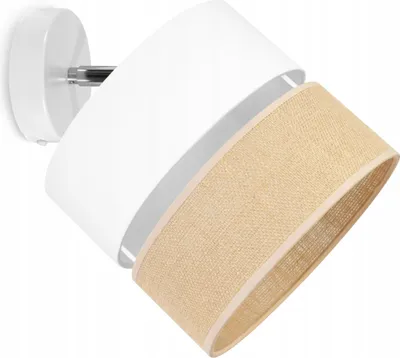 Produktbild von Deckenleuchte, Wandleuchte, Jute-Lampenschirm, 20 Cm, Weiss