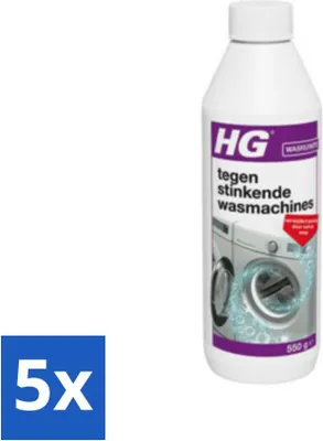 Produktbild von HG gegen stinkende Waschmaschinen 550 g - Vorteilspack - 5 Stücke