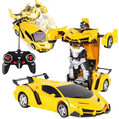 Obrázek produktu pro Dálkově ovládané auto robot 2v1 transformace rc drift led světla zvuky otočení 360 hračka