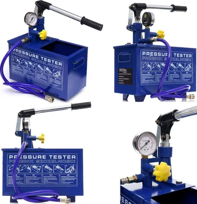 Produktbild von Abdrückpumpe Prüfpumpe für Heizung und Solar 12L 50bar Manuell Druckprüfpumpe Füllpumpe Befüllpumpe