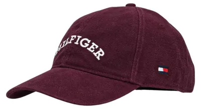 Obrázek produktu pro Tommy Hilfiger - Baseballová čepice pro muže, bavlna, model NA1645 (univerzální velikost), barva: vínová/bílá