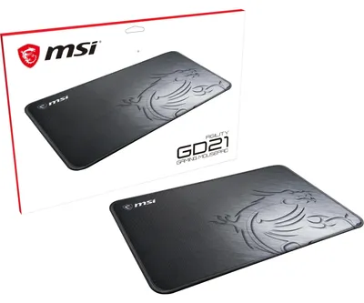 Produktbild von MSI Agility GD21, Schwarz, Abbildung, Gummi, Gaming-Mauspad
