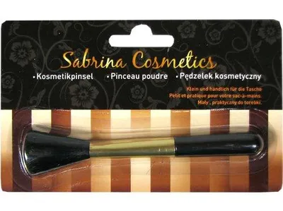 Produktbild von Kosmetikpinsel auf Blister, Länge 13 cm, Puderpinsel, Makeup-Pinsel, Make-up-Pinsel