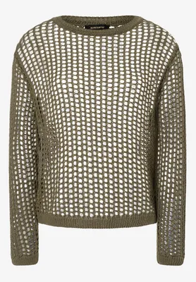 Produktbild von More & More Ajour Pullover Loose Fit, tundra olive 0679 0679 38