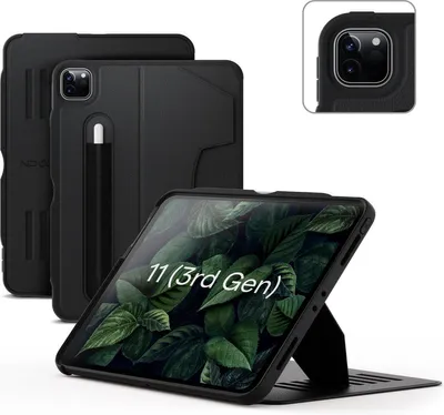Produktbild von Zugu Case Hülle iPad Pro 11 (2./3./4. Gen) – Verstellbarer Magnetständer – Sichere Magnetbefestigung – PC-Hülle für starken Fallschutz