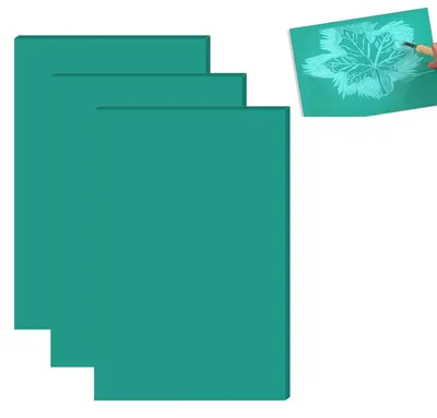 Image de Plaques de découpe en caoutchouc pour tampons et travaux manuels - 20 cm x 30 cm, lot de 3