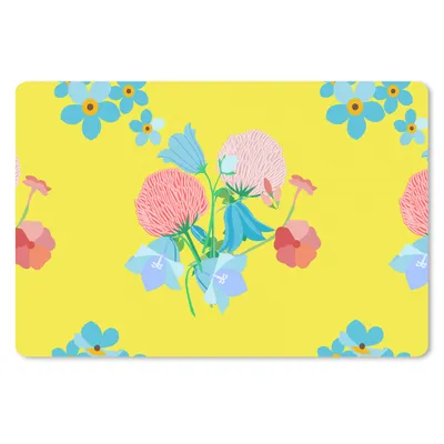 Produktbild von MuchoWow® Mauspad Mousepad Blumen - Blumenstrauß - Frühling - Muster 27x18 cm - Mousepads - Maus Mat - Pad - Mausunterlage - Büroartikel - Desk Matten