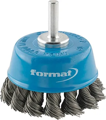 Produktbild von Format Topfbürste Stahl gezopft 6mm 65x0,5mm