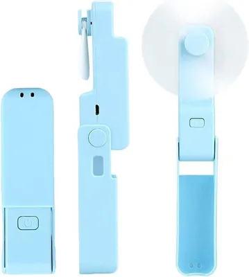 Produktbild von 3-in-1-klappbare, blauer, leistarkompakter Reiseventilator