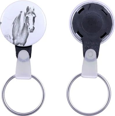 Produktbild von Fellpony - ein einzigartiger Schlüsselanhänger mit einem Pferdebild, handgefertigtes Produkt, leicht und handlich, Anhänger der Marke Art-Dog