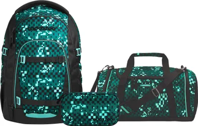 Produktbild von Coocazoo, Schulrucksack-Set MATE Pixel Blox 3-teilig