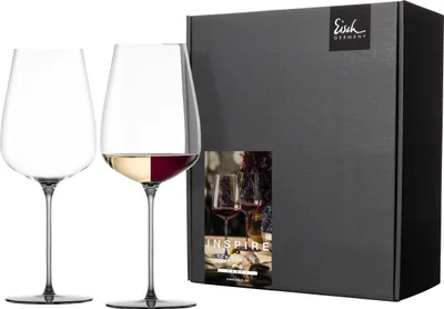 Zdjęcie produktu dla Eisch Vorteilset 2 Stück 2 Allroundgläser 543/2 grey kraftvoll&reichhaltig INSPIRE SENSISPLUS 15437025 und Geschenk + Spende