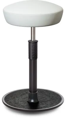 Produktbild von Sitz- Stehhocker Free Tall Hutsitz Boxmark Leder Weiß schwarz /schwarz.