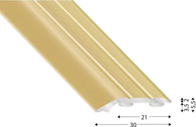 Produktbild von KÜGELE Abschlussprofil 201, Alu sand eloxiert selbstklebend, 1000 mm