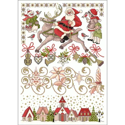Productafbeelding van Lindner's Kruissteken: Kruissteken-patroon "Kerstmagie", themabundel, formaat DIN A3